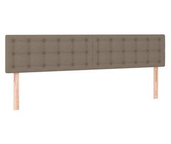Posteljno vzglavje 2 kosa taupe 100x5x78/88 cm blago