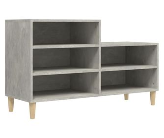 Pantofar, gri beton, 102x36x60 cm, lemn prelucrat