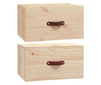 2 db falra szerelhető éjjeliszekrény 40 x 29,5 x 22 cm