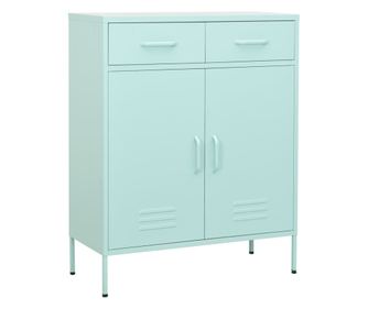 Ντουλάπι Αποθήκευσης, Μέντα Πράσινο, 80x35x101.5 εκ., Ατσάλι