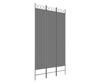 Paravan 3-delni antracit 120x220 cm blago