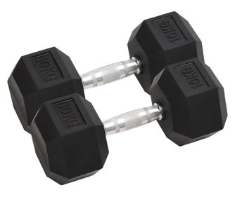 Jednoručni utezi 2 kom 20 kg od lijevanog željeza