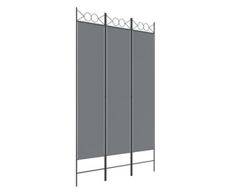 Paravan 3-delni antracit 120x200 cm blago