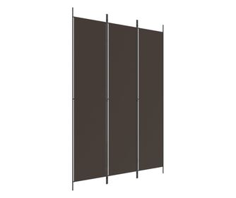 Paravan 3-delni rjav 150x220 cm blago