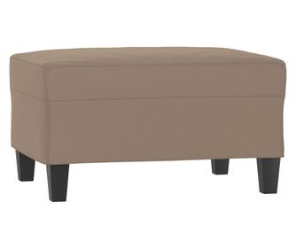 Stolček za noge taupe 70x55x41 cm tkanina iz mikrovlaken