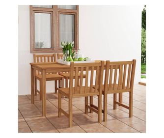 5 rszes kerti btor szett, tmr teakfa