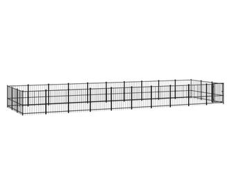 Zunanji pasji boks jeklo 28,23 m²