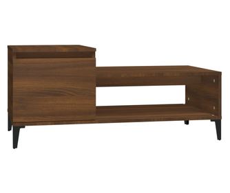 Konferenčný stolík hnedý dub 100x50x45 cm spracované drevo