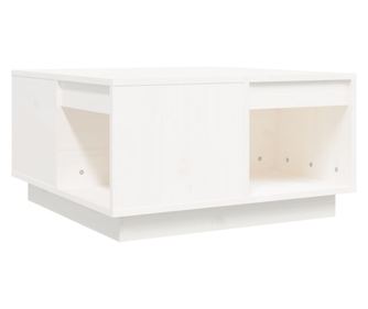 Konferenčný stolík biely 60x61x32,5 cm borovicový masív