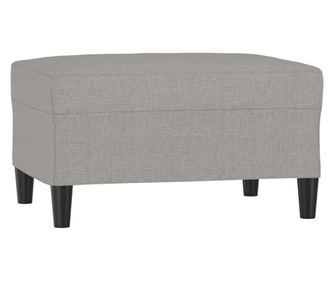 Stolček za noge svetlo siv 70x55x41 cm blago