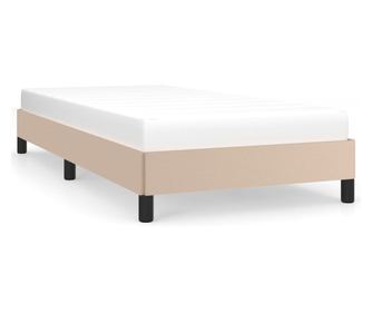 Рамка за легло, капучино, 90x200 см, изкуствена кожа