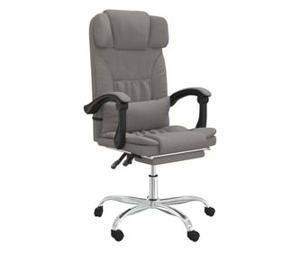 Masažni pisarniški stol taupe blago