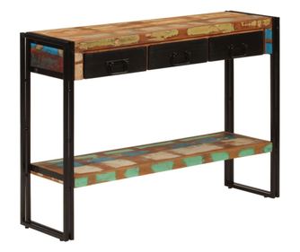 Masa consola, 110x30x76 cm, lemn masiv reciclat