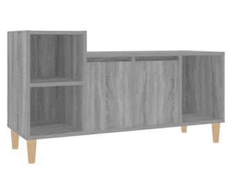 szürke sonoma színű szerelt fa TV-szekrény 100x35x55 cm