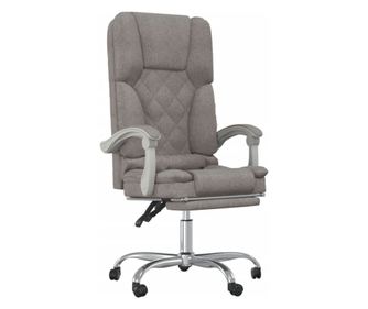 Masažni pisarniški stol taupe blago