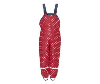 Kantáros nadrág lánynak, Playshoes, Dots Red, vízálló, 92
