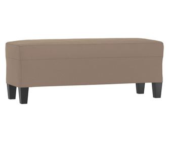 Lavice taupe 100 x 35 x 41 cm tkanina z mikrovlákna