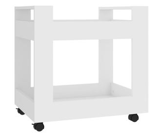 Kolica za radni stol bijela 60x45x60 cm od konstruiranog drva