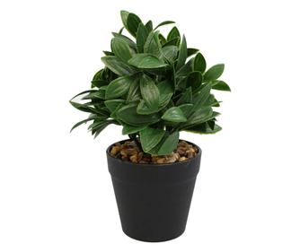 Cserepes virágcsokor, zöld, műanyag, 20cm