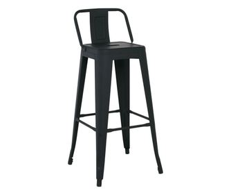 Бар стол Реликс Ε5199.1ΜW цвят черен мат