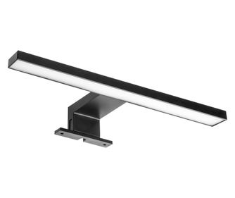 Feridras LED tükrös lámpa, 5W, 30cm, fekete