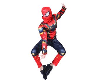 Komplet kostumov IdeallStore Iron Spiderman, New Era, velikost M, 5-7 let, rdeč