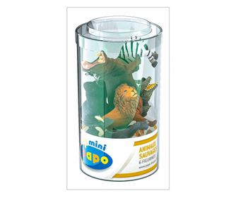 PAPO FIGURINA SET 6 MINI ANIMALE SALBATICE