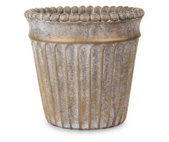 Ghiveci de piatra, bronz, 16x18 cm