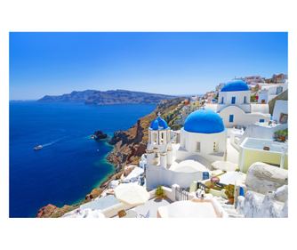 Samoljepljiva i periva tapeta za zid Santorini, 300 x 200 cm