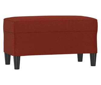 Klupa crvena boja vina 70 x 35 x 41 cm od umjetne kože