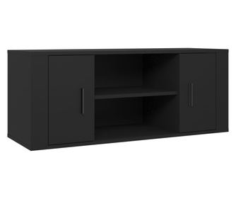 TV ormarić crni 100 x 35 x 40 cm od konstruiranog drva