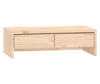 Поставка за монитор, 50x27x15 см, бор масив