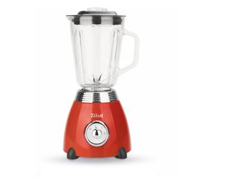 Blender RETRO Zilan ZLN7057 Rosu, capacitate 1.5 L, putere 500W, lame din otel