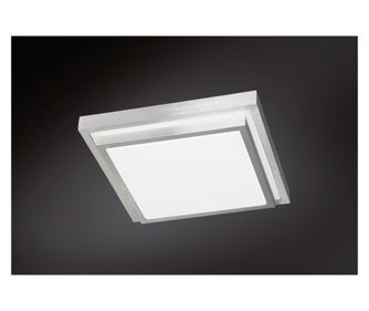 Plafoniera LED WOFI Halden Patrata Gri Lumina Calda 20W