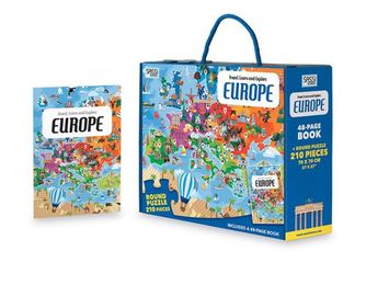 Spoznaj in raziskuj - Puzzle Evropa (210 kosov)
