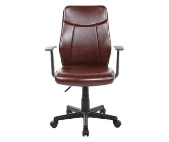Scaun de birou Stanford, piele ecologica, maro
