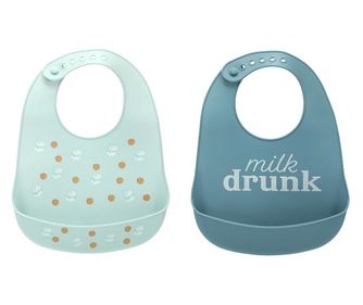 Set bavete din silicon Pearhead Milk Drunk