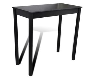 Τραπέζι Μπαρ MDF, Μαύρο, 115 x 55 x 107 εκ.
