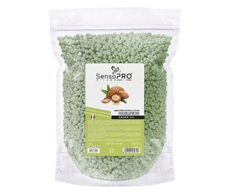 Elastični vosek za depilacijo v zrnih, SensoPro, Arganovo olje, 500 g