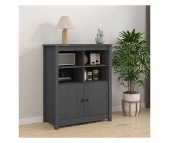 Omarica, siva, 83x41,5x100 cm, masivni borovec