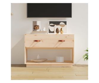 ТВ шкаф, 90x40x60 см, масивна борова дървесина