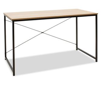 Бюро Рамон дъб и черна метална рамка 120x60.5x70 см