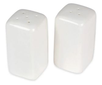 Két darabos só- és borskészlet Siaki Collection, porcelán, 8x9 cm, fehér