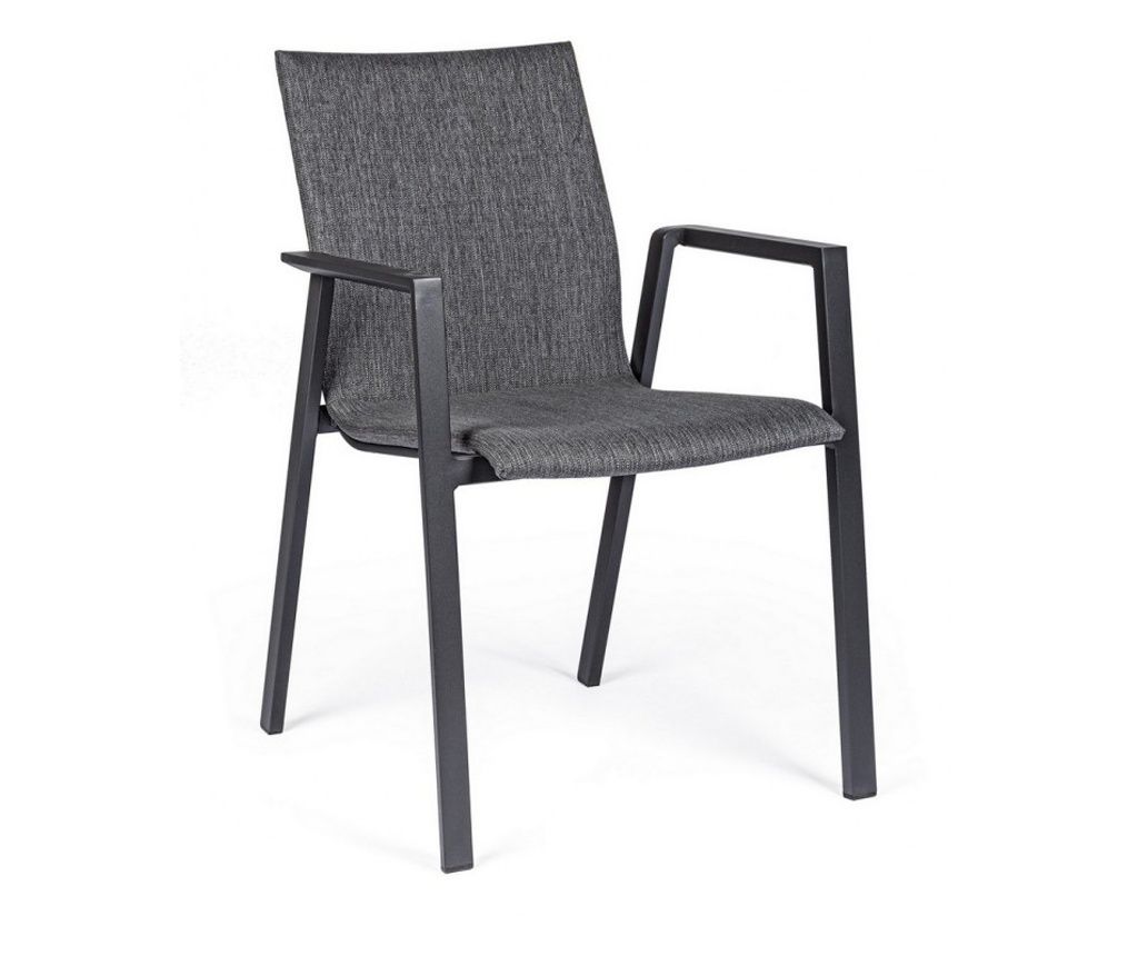 Σετ 4 Γκρι Καρέκλες Odeon 55.5x60x83 εκ.