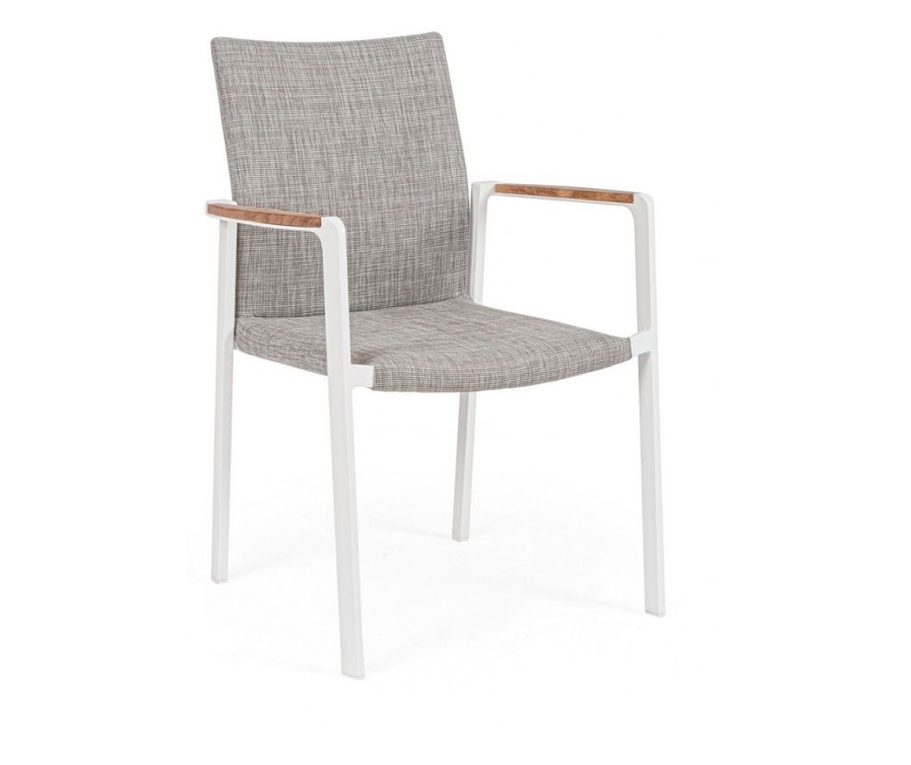 Set of 4 White and Beige Jalisco Chairs 59x60.5x89 cm