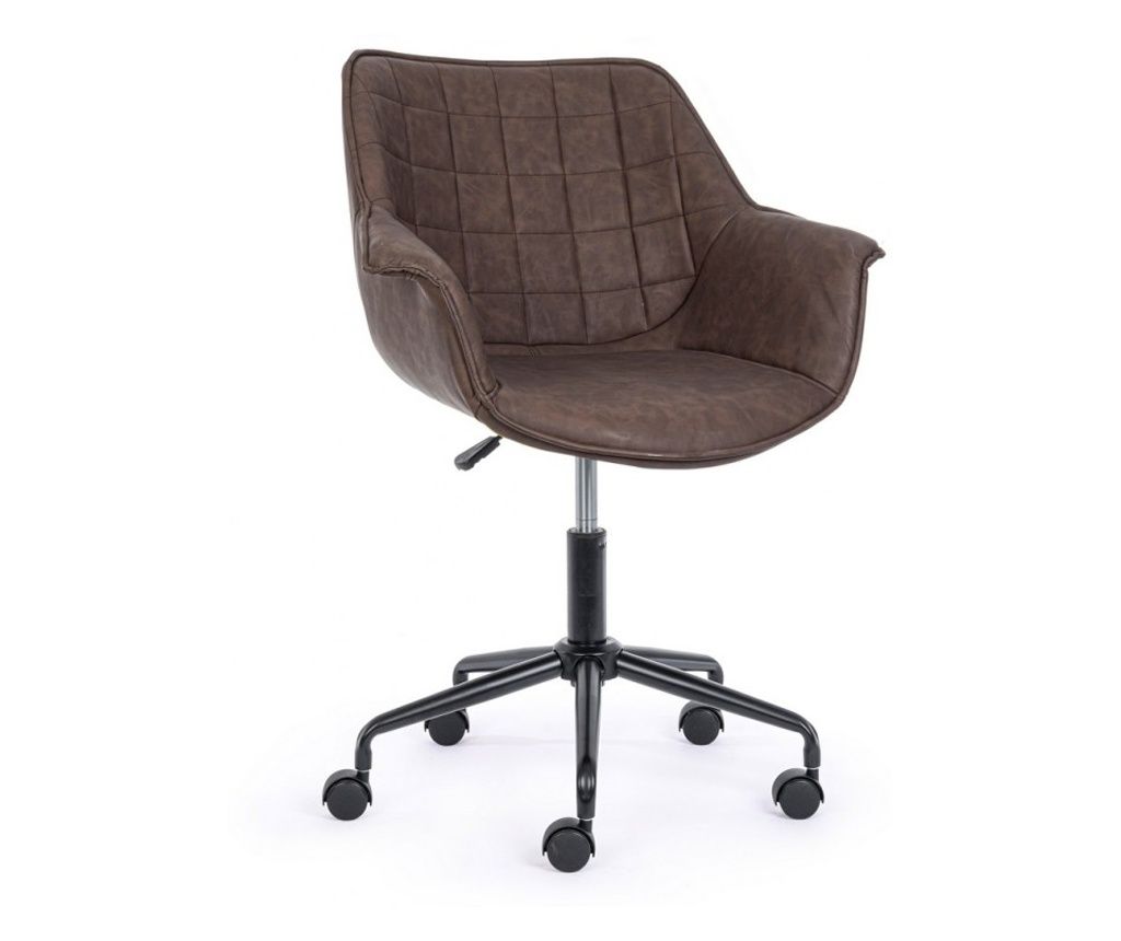 Rjavi pisarniški stol Joshua 53x60x82cm