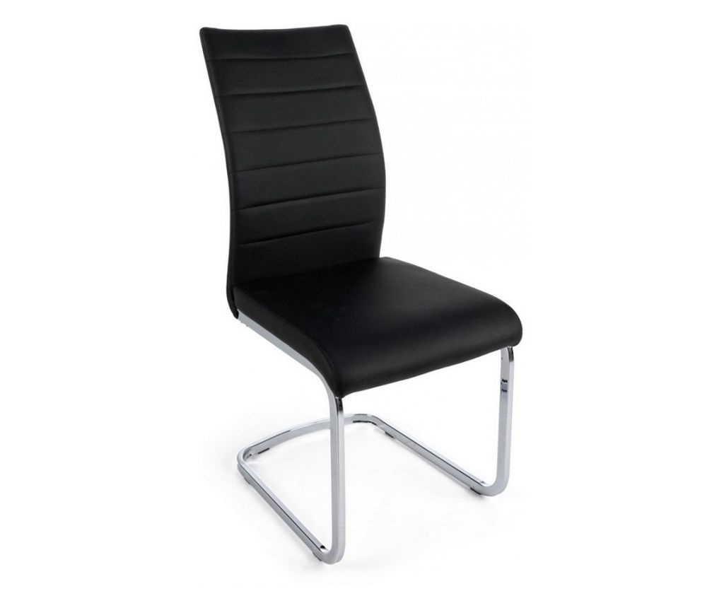 Set 4 črnih stolov Myra, 41x60x98 cm