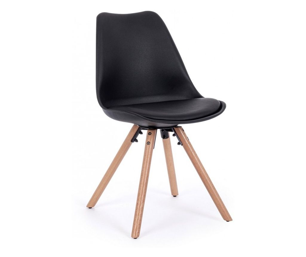 Komplet 4 črnih stolov Trend 54x49x83,5 cm