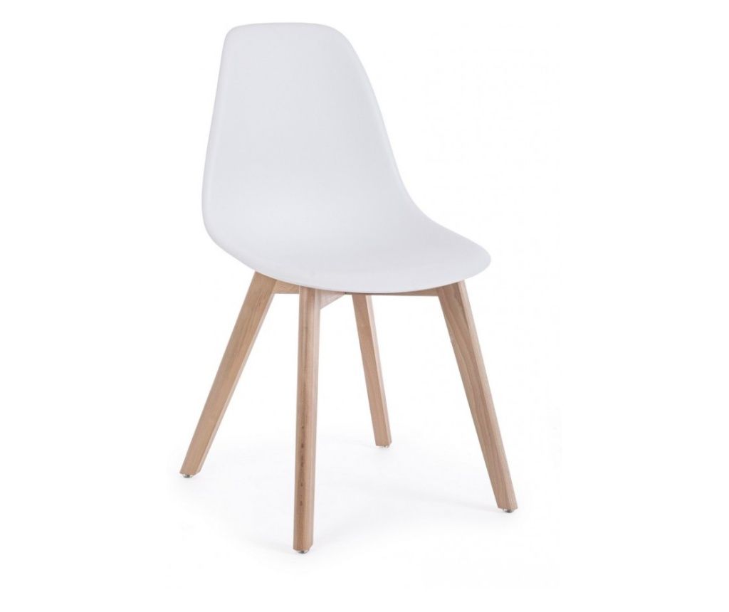 Set od 4 bijele stolice, System