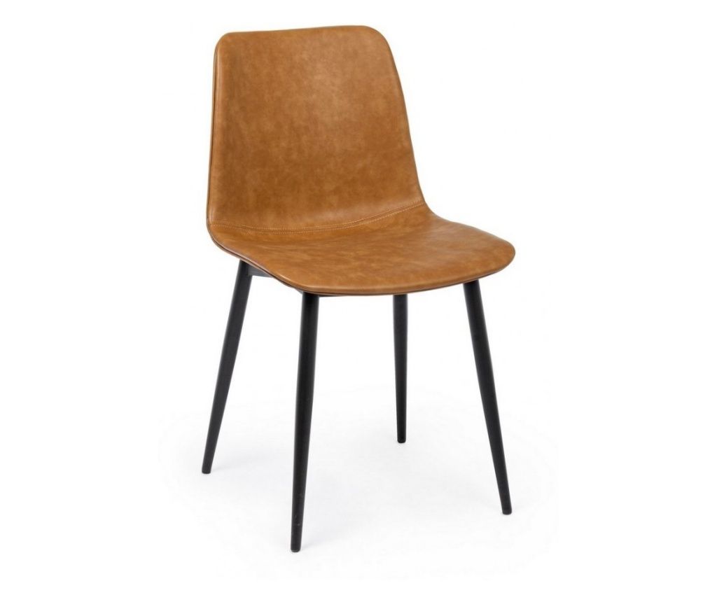 Komplet 2 rjavih stolov Kyra 44x50x80 cm